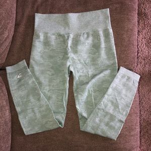 Gymshark green camo leggings